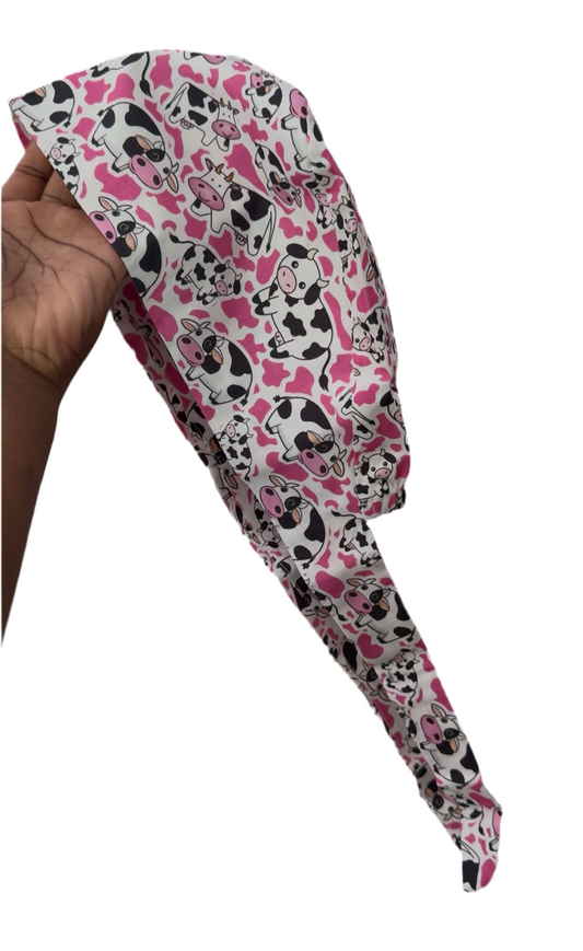 Cow Scrub Cap
